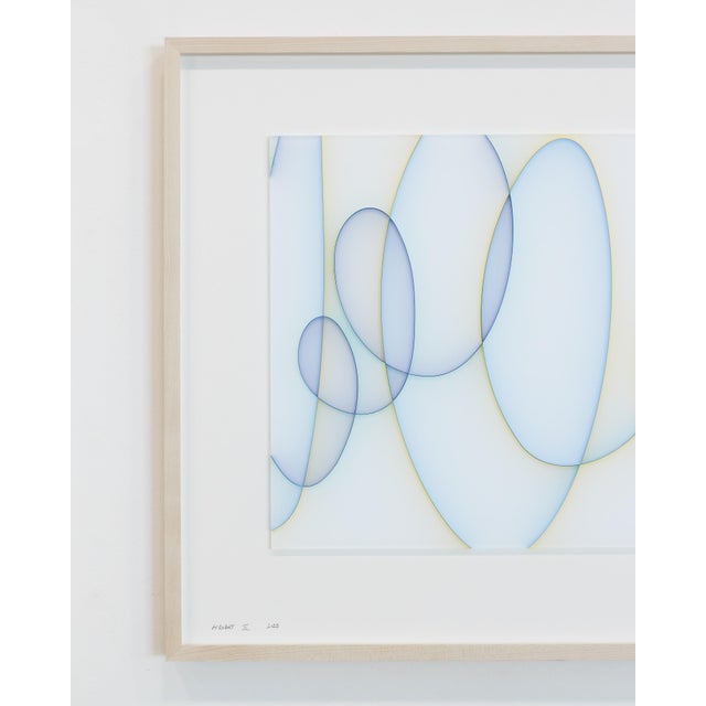 Sky Blue Contemporary Abstract Cast Acrylic and Spray Paint "Acrobat Ii" by Tom Henderson For Sale - Image 8 of 8