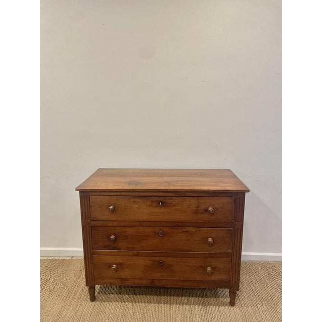 French Chest of Drawers in Walnut For Sale - Image 5 of 11