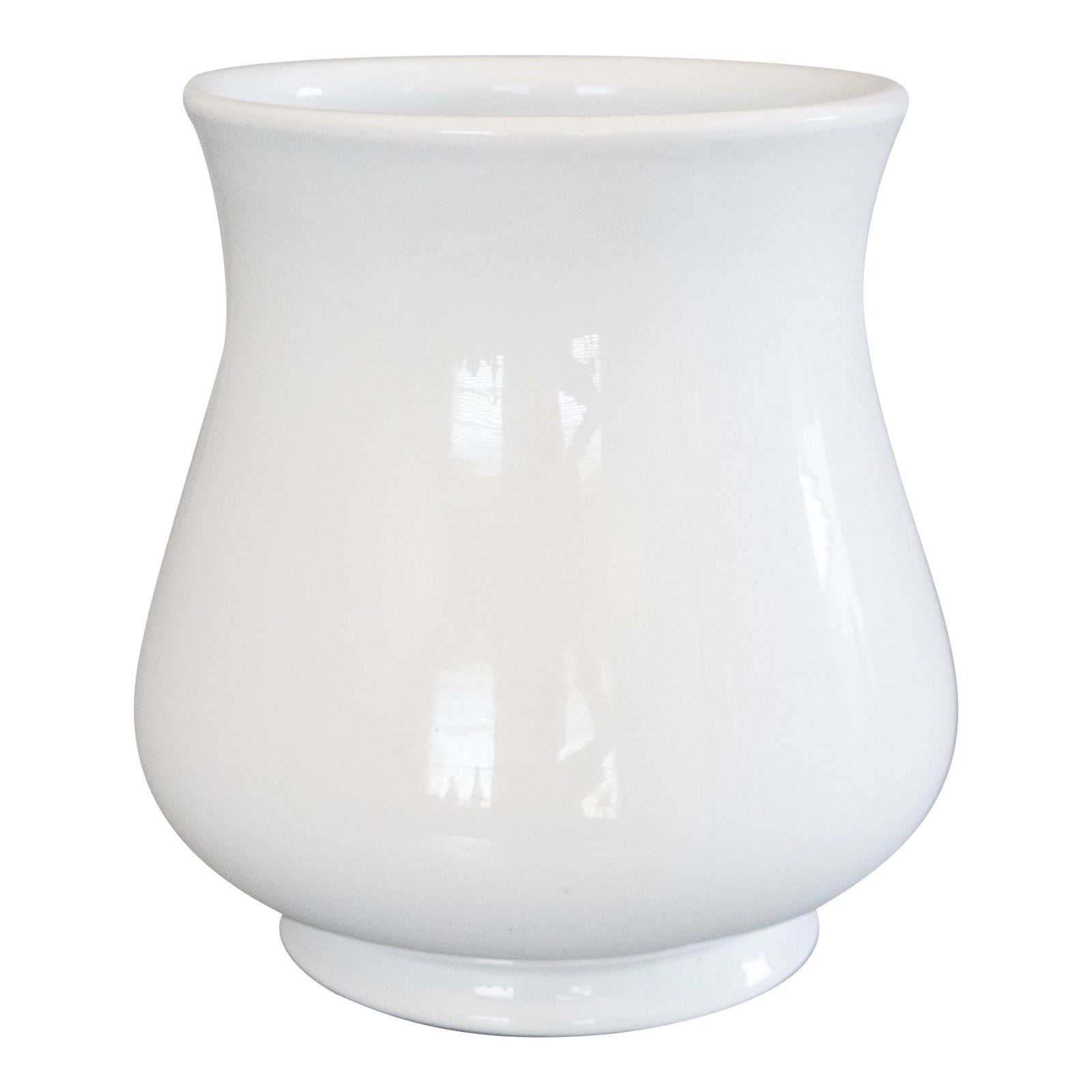 Large 19thCentury English White Ironstone Vase Jardiniere Table