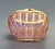 Hand‑Woven Rattan Double‑Handle Basket With White‑Wash Patina For Sale - Image 4 of 6