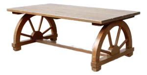 1940s Monterey Style Faux Bois Coffee Table
