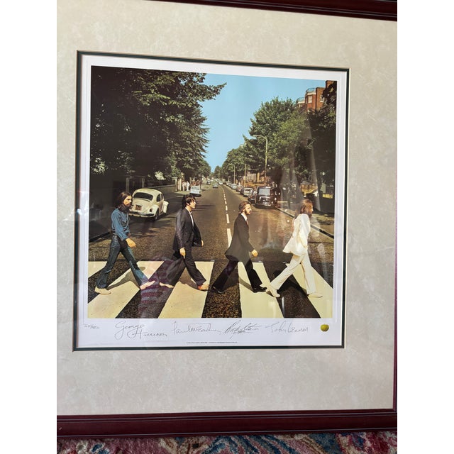 Photorealism 1980s The Beatles Abbey Road Limited Edition Lithograph With Certificate of Authenticity For Sale - Image 3 of 3