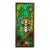 1970s Vintage Stained Glass Panel — Tiger in the Jungle For Sale