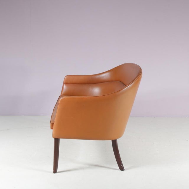 A very rare 2-seater sofa designed by Ole Wanscher, manufactured by J. Jeppesen in Denmark around 1950. This impressive...