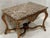 Brown 20th-C. Maitland-Smith French Louis XV Style Marble Top Fruitwood Center / Side Table For Sale - Image 8 of 11