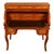 Antique French Louis XV Cylinder Marquetry & Ormolu Bureau Writing Desk 1880 For Sale - Image 9 of 17
