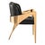 "Amalfi 2" Chair, With Bronze and Tailor Made Leather For Sale - Image 9 of 11