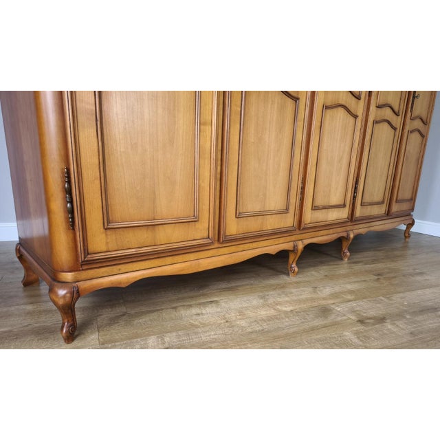 Vintage French Louis XVI Style Wardrobe For Sale - Image 9 of 13