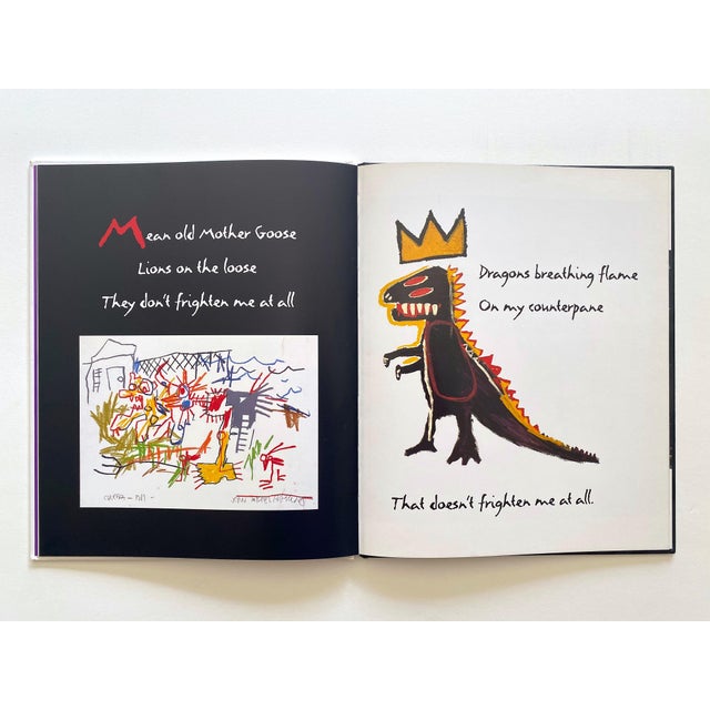 " Life Doesn't Frighten Me " Vintage 1993 First Edition Hardcover Jean Michel Basquiat & Maya Angelou Book For Sale - Image 9 of 12