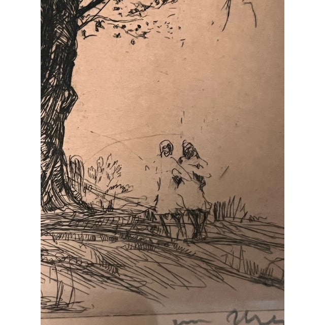 William Meyerowitz Signed Etching & Drypoint “The Willows,” Circa 1920 For Sale In West Palm - Image 6 of 10