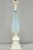 Mid-Century Modern Vintage Murano Italian Mid Century Modern Blue Blown Glass Marble Table Lamp For Sale - Image 3 of 15