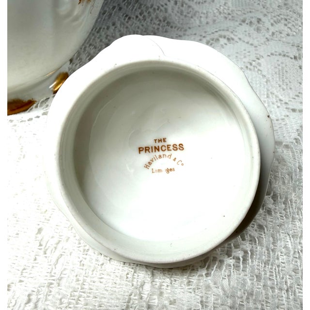Vintage Haviland Limoges Princess Hand Painted Pink Rose Chocolate/Tea Pot For Sale In Washington DC - Image 6 of 10