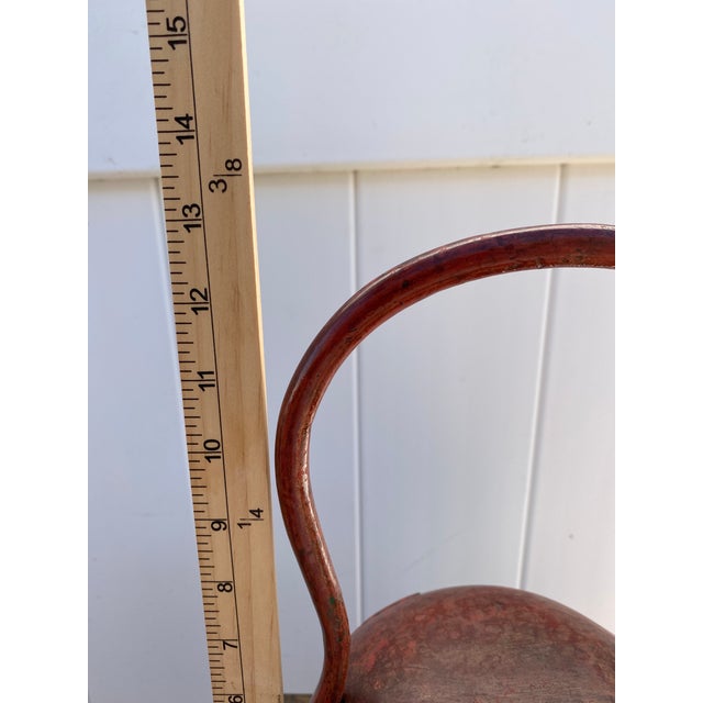Antique Chinese Red Lacquered Wooden Wedding Basket With Dragonfly Lid Motif For Sale - Image 13 of 13