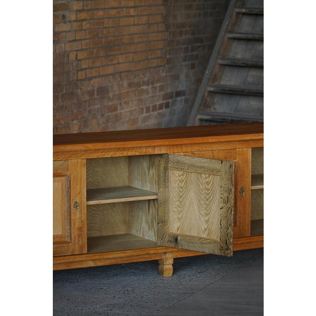 Danish Oak Sideboard with Paneled Doors, 1950s For Sale - Image 10 of 18