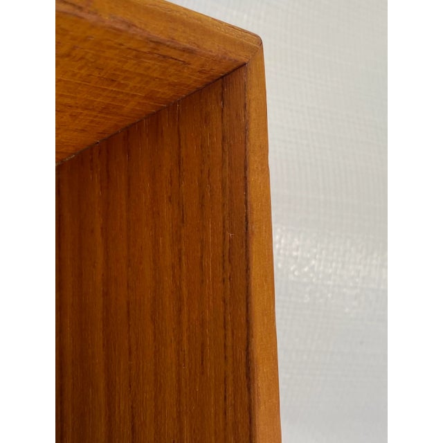 Mid 20th Century Pedersen & Hansen Large Teak Wall Mirror For Sale - Image 9 of 12