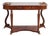 Early 20th Century Mahogany Console Writing Desk With Copper Planter Liners For Sale