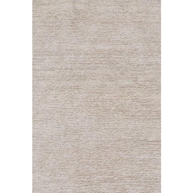 Rug & Kilim Rug & Kilim’s Contemporary Hemp Rug in Beige and Off-White Tones For Sale - Image 4 of 7