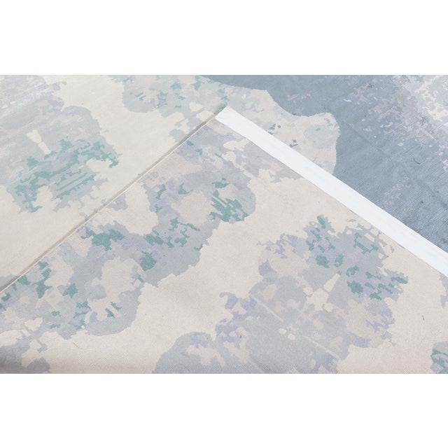 Textile Modern Eskayel Jangala Abstract Green Hemp Rug by Doris Leslie Blau For Sale - Image 7 of 7