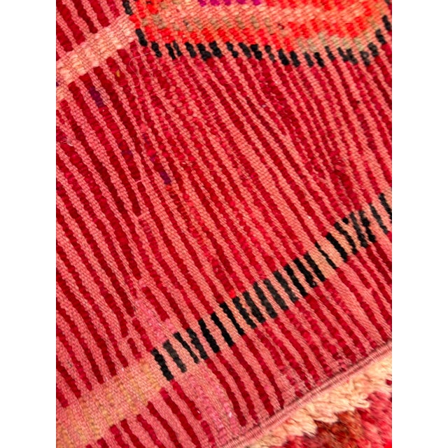 Red Traditional Berber Moroccan Handknotted Runner Rug, 70x320 Cm For Sale - Image 9 of 9