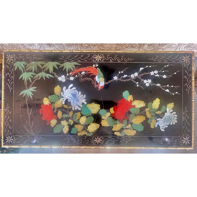 Bronze French Maison Bagues Bronze & Lacquer Coffee Table For Sale - Image 8 of 16