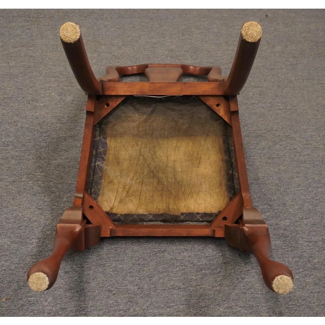Henkel Harris Traditional Queen Anne Style Wild Black Cherry Dining Side Chair 105s For Sale - Image 9 of 10