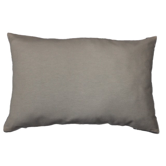 Sky Blue Contemporary Silk Ikat Pillow Cover Bohemian Pillow For Sale - Image 8 of 9