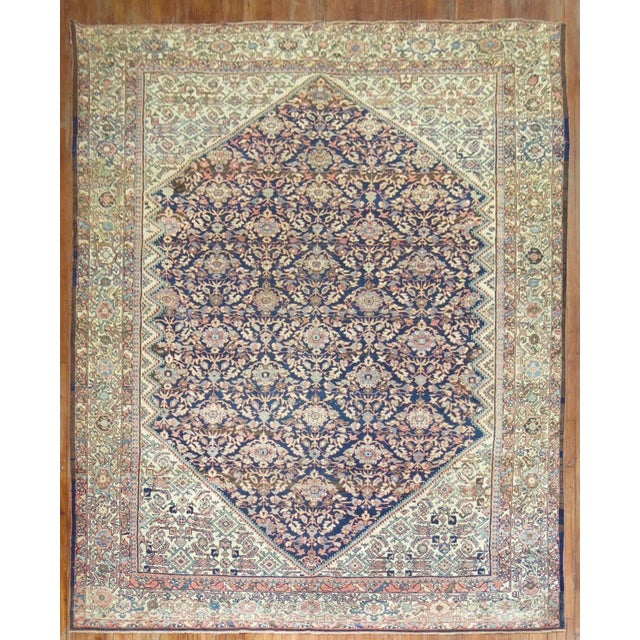 Zabihi Collection Antique Persian Mahal Rug - 10'2" x 14' For Sale - Image 12 of 12