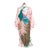 1940s Occupied Japan Cpo Silk Peacock Kimono Robe WWII/Korean War Era Gi Souvenir For Sale