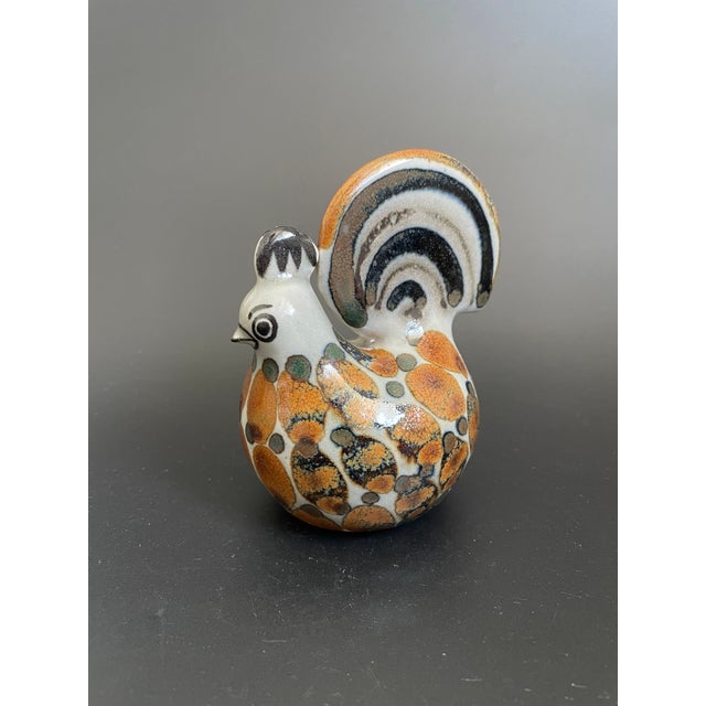 Mexican Vintage Mexican Folk Art Tonala Pottery Rooster For Sale - Image 3 of 12