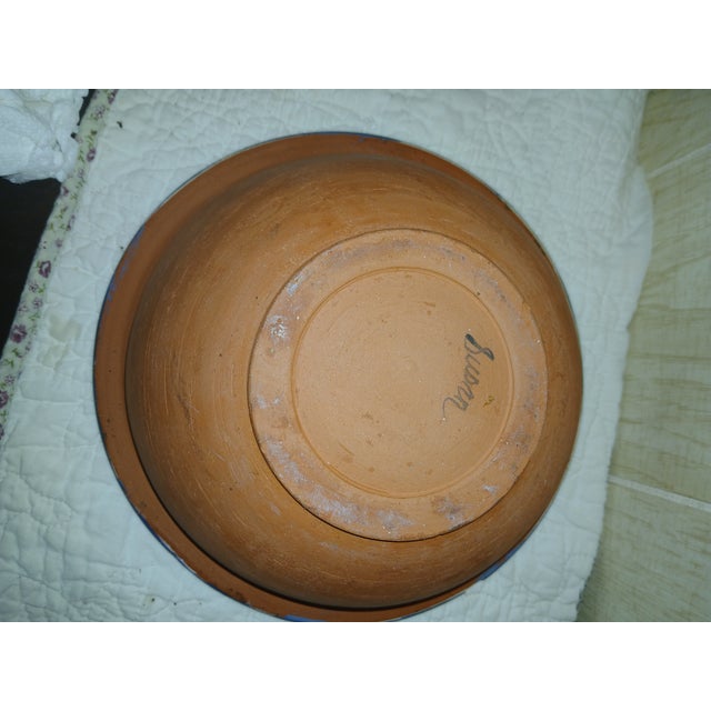 Folk Art Handmade 1960s Folk Art Lobster Ceramic Bowl For Sale - Image 3 of 8