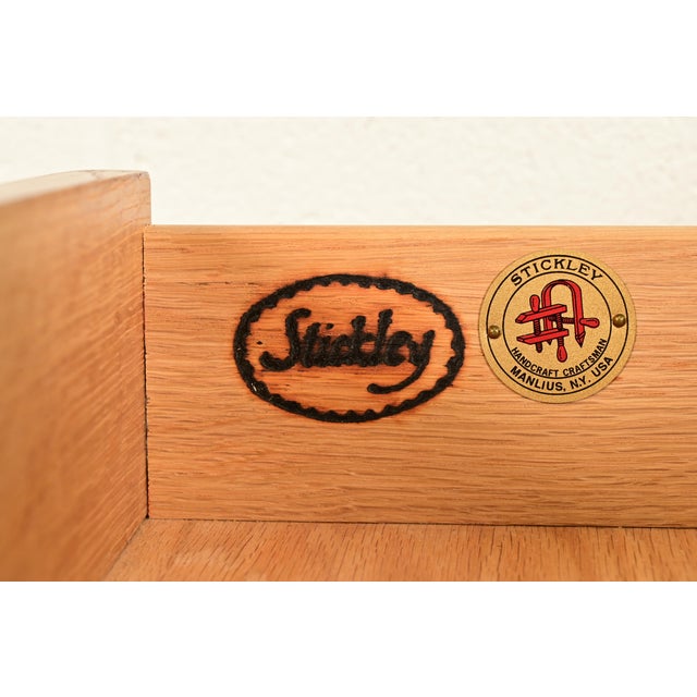 Brown Stickley Harvey Ellis Collection Mission Oak Arts & Crafts Dresser or Chest of Drawers For Sale - Image 8 of 14