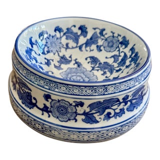 Export Blue & White Pet Bowl For Sale