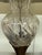 Late 20th Century Late 20th Century Cut Glass + Silver Art Deco Table Lamps, Pair For Sale - Image 5 of 12