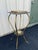 Mid 20th Century Antique Two-Tier Art Nouveau Brass and Onyx Planter Stand With Gallery For Sale - Image 5 of 12