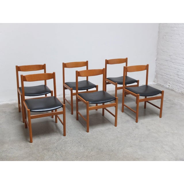 Dining Chairs in Oak from Meubelatelier Vanda, 1960s, Set of 6 For Sale - Image 3 of 18