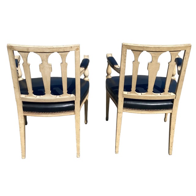 Early 20th Century Antique French Chairs - a Pair For Sale In Little Rock - Image 6 of 9