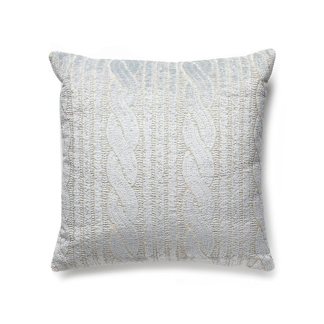 Contemporary The House of Scalamandré Sweater Pillow, Drizzle For Sale - Image 3 of 3