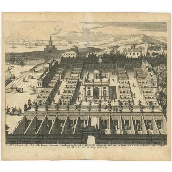 17th Century Goeree, Cells on the Island of Pharos, 1690, Print For Sale - Image 5 of 6
