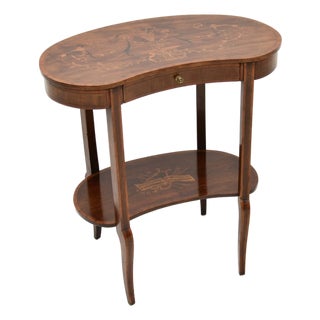 Edwardian Kidney Side Table, 1900s For Sale