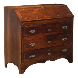 Walnut Flap Secretaire, Italy, Late 18th Century For Sale