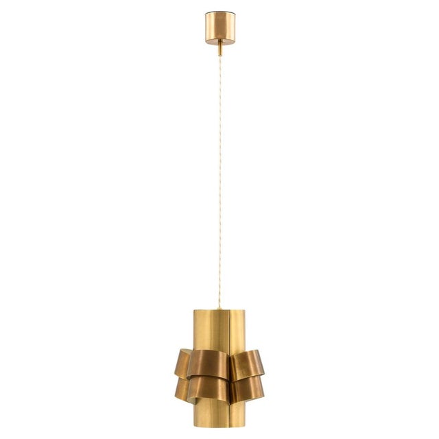 Gold Ceiling Lamp attributed to Torsten Orrling & Hans-Agne Jakobsson, 1950s For Sale - Image 8 of 8