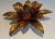 Wall or ceiling lights with flowers in gilded metal in the style of Maison Jansen For Sale - Image 4 of 12
