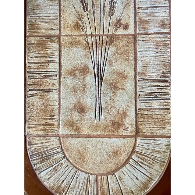 Ceramic and Wood Herbarium Coffee Table, 1970s For Sale - Image 14 of 15