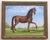 English White Horse With Landscape English Traditional Realism Sport Gray, Green, Blue Original Oil Painging by Cleo Plowden For Sale - Image 3 of 3
