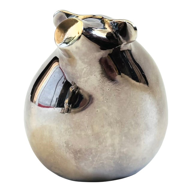 Dansk Silver Plated Pig Figurine For Sale