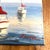 Coastal J.Norton Signed Small Oil Painting of Two Sailboats For Sale - Image 3 of 4