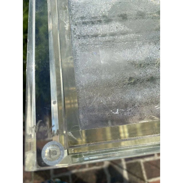 1970s Plexi and Brass Lamp by Hivo Van Teal For Sale - Image 5 of 6