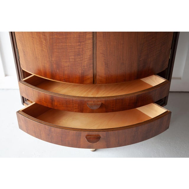 Brown Danish Corner Cabinet by Agner Christoffersen, 1950s For Sale - Image 8 of 10