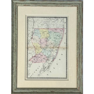Maryland (Berlin, Assateague, Isle of Wight), Original Map of Worcester County, 1873 (Framed) For Sale