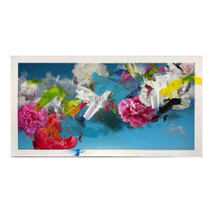 Paul-Andre Larocque Floral Mixed Media Painting, 2020 Signed